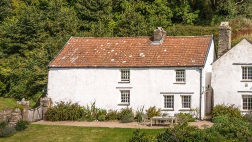 The exterior of West Challacombe Cottage, Devon